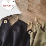 韓國設計感鍊條裝飾 質感吊帶背心 69
